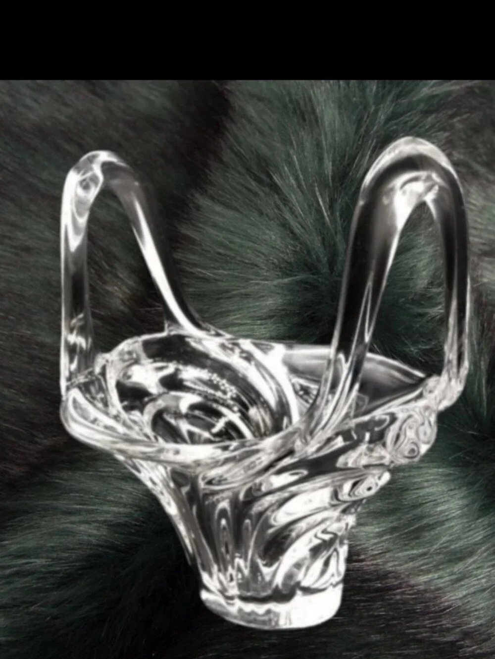 COFRAC ART VERRIER ~French Crystal Centerpiece Flower Arrangement Display 15 Lbs